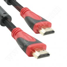 Кабел RoTech, GOLD, HDMI(M) - HDMI(M), 4K, V1.4b,  3.0m, филтър, оплетка