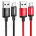 Кабел Hoco, X89AC, USB A(M) - USB C(M), v.2.0, 3.0A, 1.0m, Black