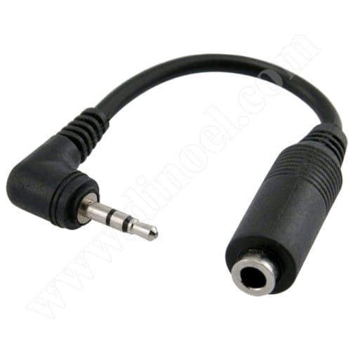 Преходник Cantell, Stereo, Jack 3.5mm(F) - Jack 2.5mm(M)