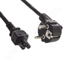 Захранващ кабел RoTech, 220V, CEE 7/7 - IEC C5, 1.5m