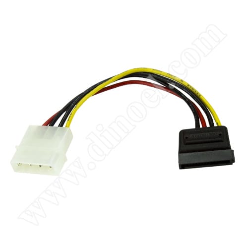 Захранващ преходник JeWAY, ATX, Molex, 4pin - SATA, 0.20m
