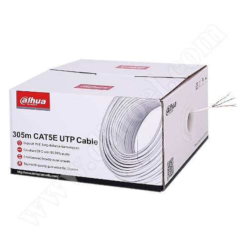 Кабел Dahua, UTP, Cat5E, 24AWG, CU, Copper 100%, 305m