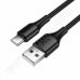 Кабел Hoco, X120AC, USB A(M) - USB C(M), v.2.0, 3.0A, 1.0m, Black