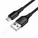 Кабел Hoco, X120MX, USB A(M) - microUSB(M), v.2.0, 2.4A, 1.0m, Black