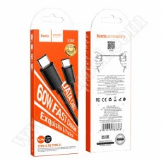 Кабел Hoco, X88CC, USB C(M) - USB C(M), v.2.0, 60W, 1.0m, Black