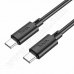Кабел Hoco, X88CC, USB C(M) - USB C(M), v.2.0, 60W, 1.0m, Black