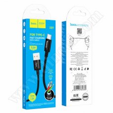 Кабел Hoco, X89AC, USB A(M) - USB C(M), v.2.0, 3.0A, 1.0m, Black