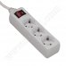 Разклонител Power Strip, 3 гнезда, шуко 220V, 16A, 3.0m, White