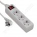 Разклонител Power Strip, 3 гнезда, шуко 220V, 16A, 3.0m, White