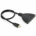 Превключвател RoTech, HDMI(F)x3 - HDMI(M), 0.30m