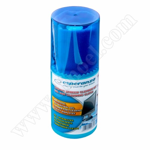 Почистващ гел и кърпичка Esperanza, LCD, TFT, ES121, 200ml