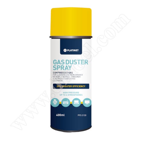Компресиран въздух Platinet, Office Clean, Gas Duster, PFS-5130, 400ml