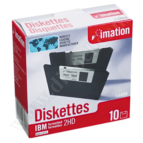 Imation, FD, 1.44MB, дискети, в опаковка 10бр.