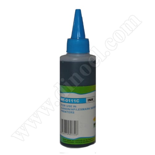 Мастило G&G, Canon, HP, Lexmark, Brother, универсално, INK NI-0111C, Cyan, 100ml