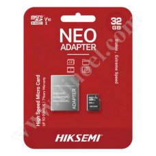 HikSemi, NEO, microSD,  32GB, Class 10, V10, карта памет, +SD адаптер