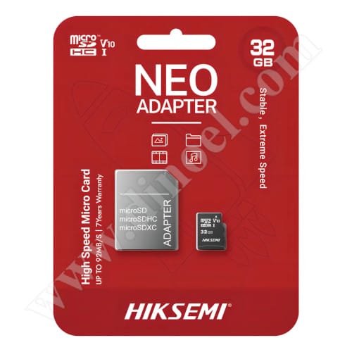 HikSemi, NEO, microSD,  32GB, Class 10, V10, карта памет, +SD адаптер
