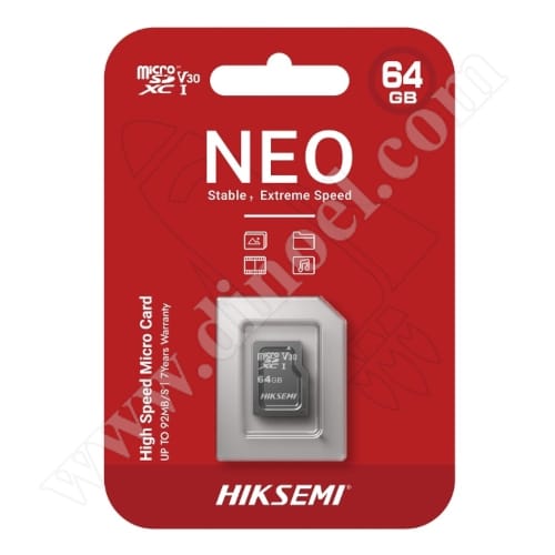 HikSemi, NEO, microSD,  64GB, Class 10, V10, карта памет,  без SD адаптер