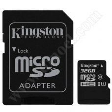 Kingston, Canvas, Select Plus, microSD,  32GB, Class 10, V10, A1, карта памет +SD адаптер