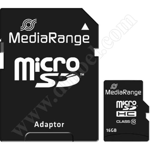 MediaRange, microSD,  16GB, Class 10, V10, карта памет, +SD адаптер