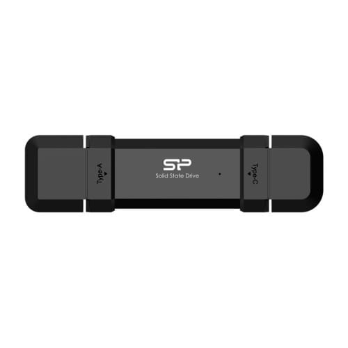 SSD Silicon Power, DS72, 500GB, USB 3.2, Type-C, Flash Drive, Black
