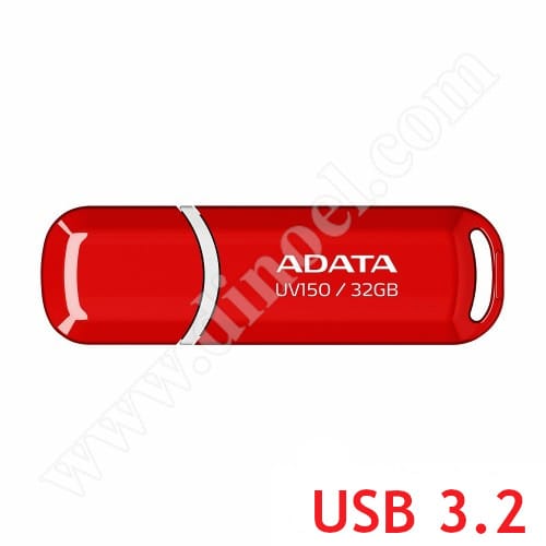 Adata, UV150,  32GB, USB 3.2, Flash Drive, Red + White