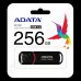 Adata, UV150, 256GB, USB 3.2, Flash Drive, Black + Red