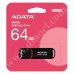 Adata, UV150,  64GB, USB 3.2, Flash Drive, Black + Red