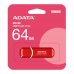 Adata, UV150,  64GB, USB 3.2, Flash Drive, Red + White