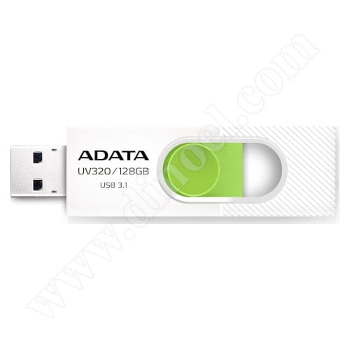 Adata, UV320, 128GB, USB 3.2, Flash Drive, White + Green