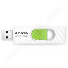 Adata, UV320, 32GB, USB 3.2, Flash Drive, White + Green Adata, UV320, 32GB, USB 3.2, Flash Drive, White + Green