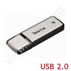 Hama, Fancy,  16GB, USB 2.0, Flash Drive, Black-Silver