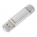 Hama, C-Laeta,  64GB, Type-C, USB 3.1, Flash Drive, Silver