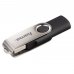 Hama, Rotate, 128GB, USB 2.0, Flash Drive, Black + Silver