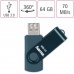 Hama, Rotate, 256GB, USB 3.0, Flash Drive, , Petrol + Blue
