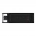 Kingston, DataTraveler, DT 70,  64GB, USB Type-C 3.2, Flash Drive, Black