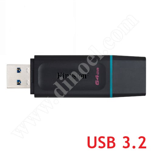 Kingston, DataTraveler, DTX, Exodia,  64GB, USB 3.2, Flash Drive, Black + Teal