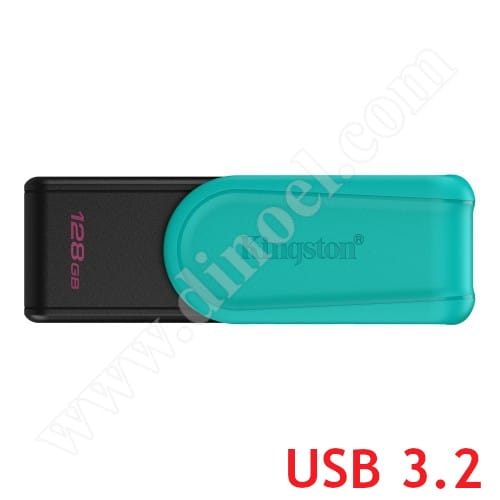 Kingston, DataTraveler, DTX, Exodia S, 128GB, USB 3.2, Flash Drive, Black + Turquoise