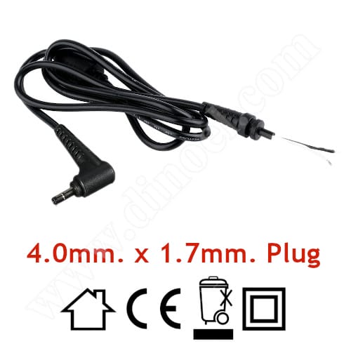 Кабел с букса RoTech, 4.0mm - 1.7mm, 1.0m, за запояване