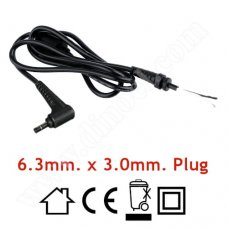 Кабел с букса RoTech, 6.3mm - 3.0mm, 1.0m, за запояване