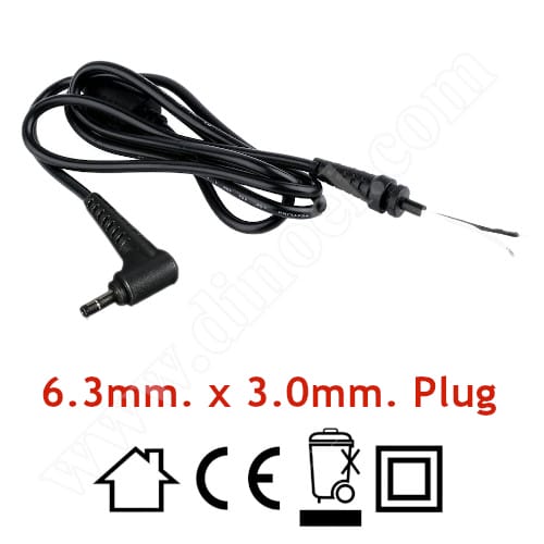 Кабел с букса RoTech, 6.3mm - 3.0mm, 1.0m, за запояване