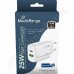 Адаптер захранване MediaRange 25W GaN, 1x USB-C и 1x USB-A, MRMA112