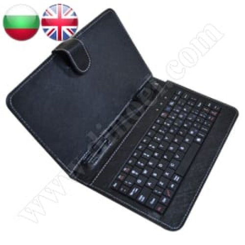 Клавиатура за таблет Stylus, MID07-002, 7", USB, microUSB, Black