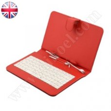 Клавиатура за таблет Stylus, MID07-002, 7", USB, microUSB, Red-White