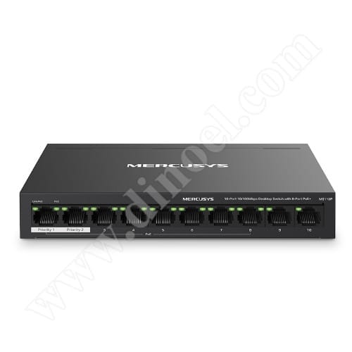 Mercusys, MS106LP, 10/100MB, 4-Port PoE+, мрежов суич, разклонител
