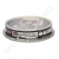 BD-R RiTEK, DL, 50GB, 6X, Cake box 10бр. 