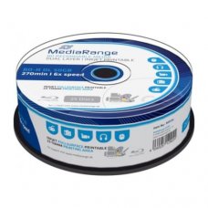 BD-R MediaRange, Inkjet Printable, DL, 50GB, 6X, Cake box 25бр. 