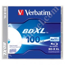 BD-R Verbatim, Inkjet Printable, XL, 100GB, 4X, Jewel case