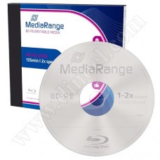 BD-RE MediaRange, 25GB, 2X, Slim case 1бр.