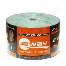 CD-R JeWAY, 700MB, 52X, целофан 50бр. CD-R JeWAY, 700MB, 52X, целофан 50бр.