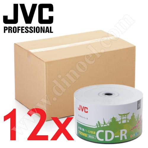CD-R JVC, Professional, 700MB, 52X, целофан 50бр.x12